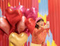 Preview: XL Folienballon Figur - Herz Roségold - 75cm x 64,5cm